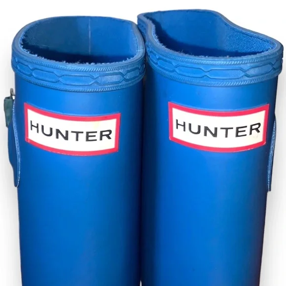 HUNTER blue tall rain boots - Picture 3 of 8